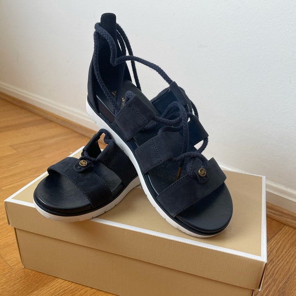 Michael Kors McKenna Suede Sandal - Picture 1 of 8
